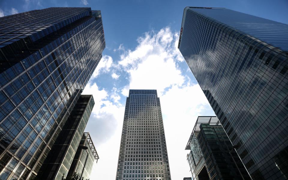 Skyscrapers move in the wind and are shaken by nearby vibrations  - Credit: Simon Dawson Bloomberg 