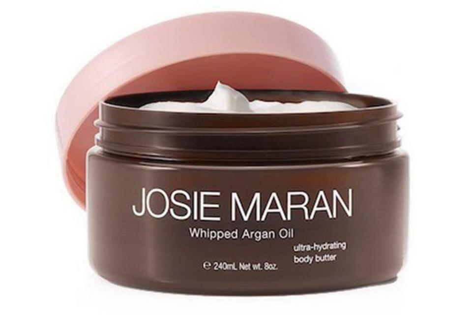 Malcolm also suggested Josie Maran's Whipped Argan Oil body butter, which she said is "great for rubbing on your belly when pregnant, and great for after pregnancy all over your body!" Plus, it's 100 percent pure argan oil, so "if some gets on baby, it's not stressful."&nbsp;<br /><br /><strong><a href="https://www.josiemarancosmetics.com/products/whipped-argan-oil-body-butter" target="_blank" rel="noopener noreferrer">Get Josie Maran Whipped Argan Oil for $35</a>.</strong>