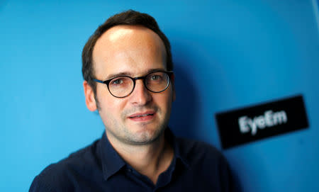 Michael Jones, head of human resources at Berlin-based start-up EyeEm poses at the company's headquarters in Berlin, Germany, September 13, 2018. REUTERS/Fabrizio Bensch