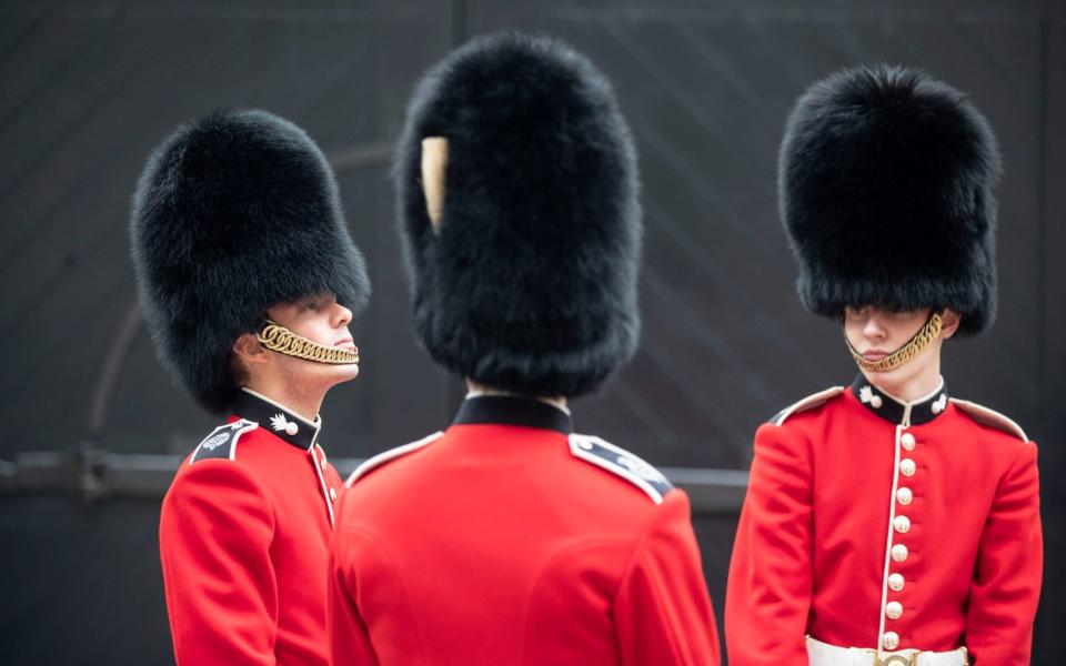 oung Grenadier Guardsmen in side the Tower of London  -  Heathcliff O'Malley