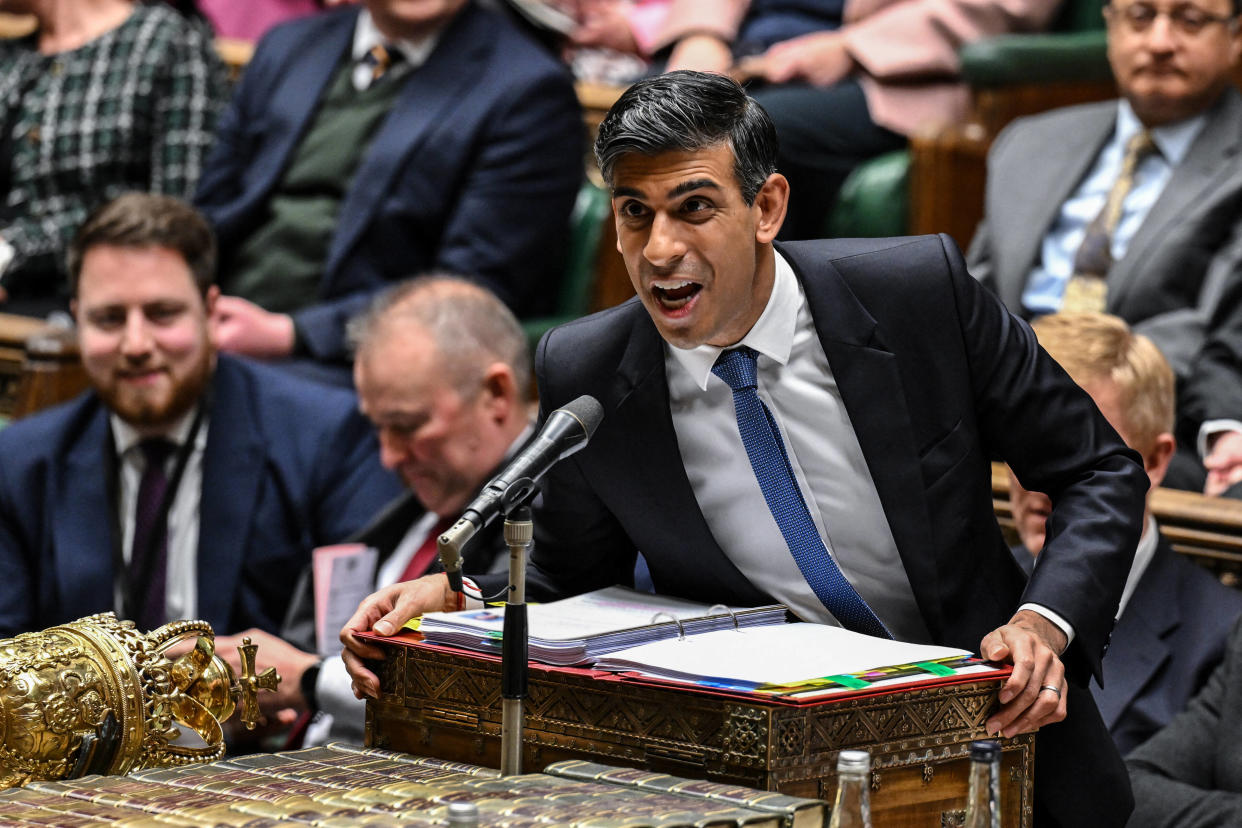 Le Premier ministre britannique Rishi Sunak le 17 janvier 2024.