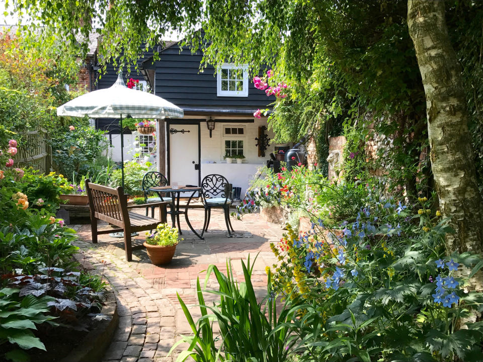 English cottage garden.