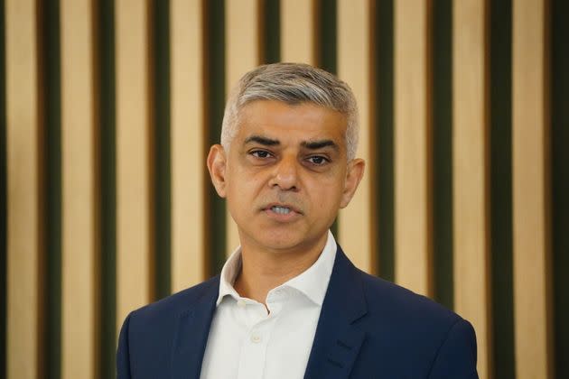 The Mayor of London, Sadiq Khan. (Photo: Dominic Lipinski - PA Images via Getty Images)