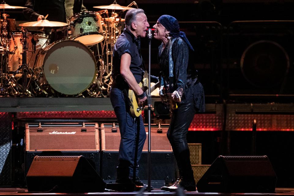 Bruce Springsteen and the E Street Band perform at Little Caesars Arena in Detroit on Wednesday, March 29, 2023.