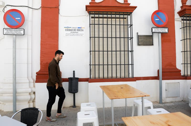 The Spanish town of Fuentes de Andalucia in support of Ukraine