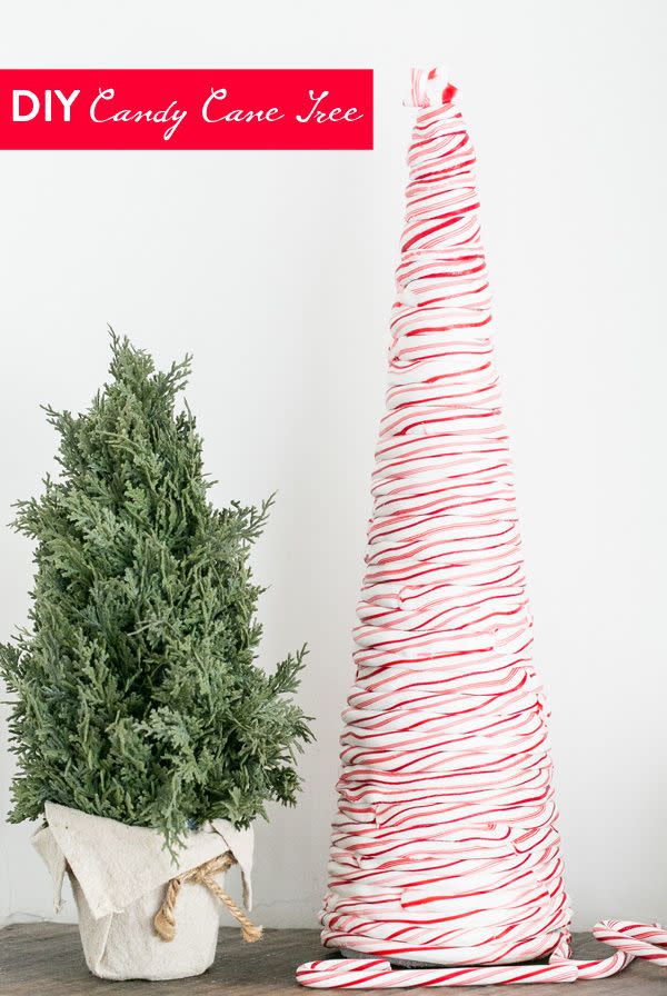 Candy Cane Tree from Real Candy Canes