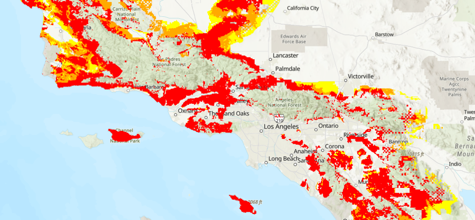 Nearly all of rural, unincorporated Ventura County may be at "very high" fire risk, according to a hazard zone map proposed by the California Department of Forestry and Fire Protection.