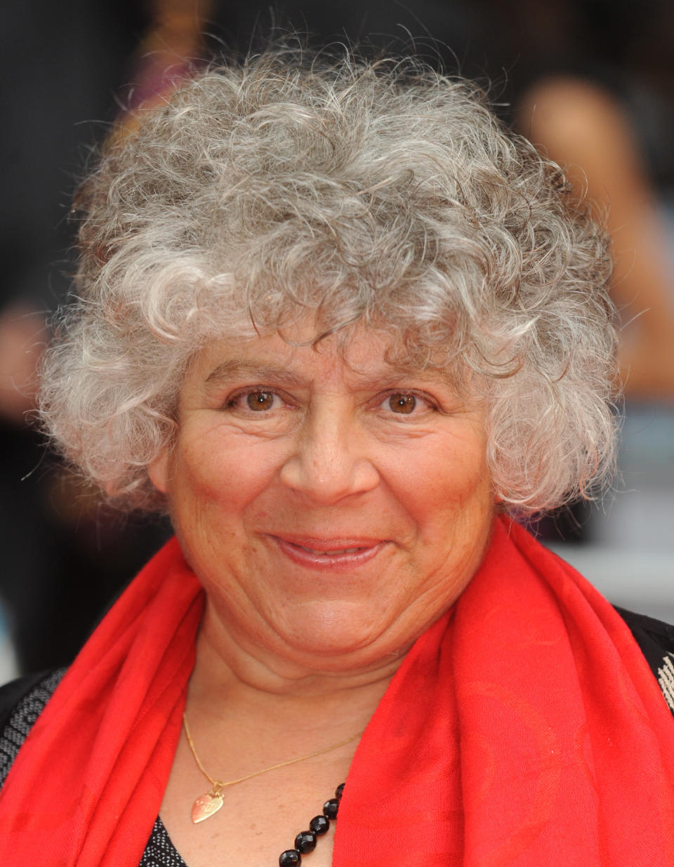 Miriam Margolyes attends the premiere of "Harry Potter and the Half-Blood Prince", held at Empire and Odeon cinemas at Leicester Square. (Photo by rune hellestad/Corbis via Getty Images)