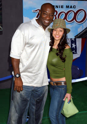 Michael Clarke Duncan with Irene Marquez at the Hollywood premiere of Touchstone Pictures' Mr. 3000