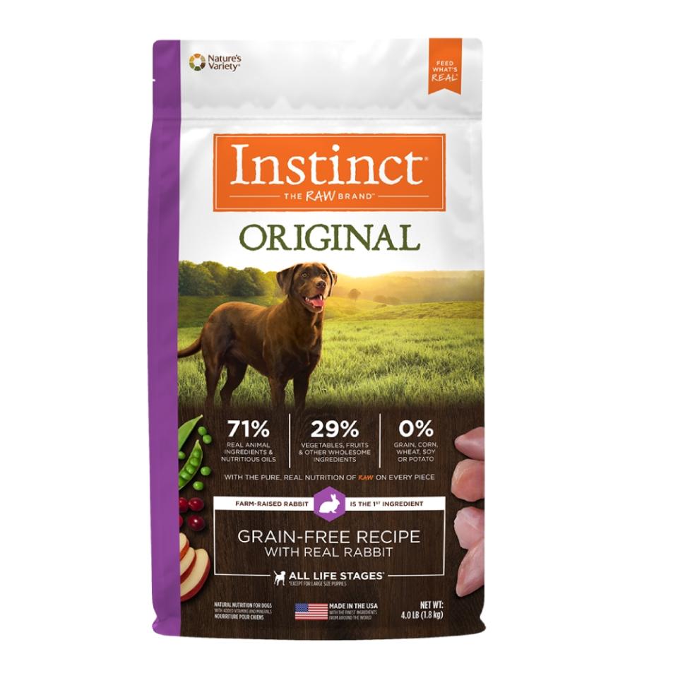 【Instinct 原點】兔肉無穀全犬配方4lb，特價1740元。5/15～5/21限時買一送一！（圖取自Yahoo奇摩購物中心）