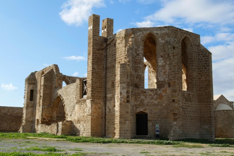 The Carmelite Church, dating back to 14th century and restored by the Technical Committee on Cultural Heritage in the old city of Famagusta, Cyprus