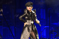 <p>This country-tinged ballad, which reached No. 4, was Gaga’s 14th top 10 hit. It was the second single from her fourth solo studio album, <em>Joanne</em>. The song got a new lease on life following Gaga’s halftime performance at the Super Bowl. <a rel="nofollow noopener" href="https://www.youtube.com/watch?v=en2D_5TzXCA" target="_blank" data-ylk="slk:LISTEN HERE;elm:context_link;itc:0;sec:content-canvas" class="link "><strong>LISTEN HERE</strong></a>.<br>(Photo: Amy Harris/Invision/AP) </p>