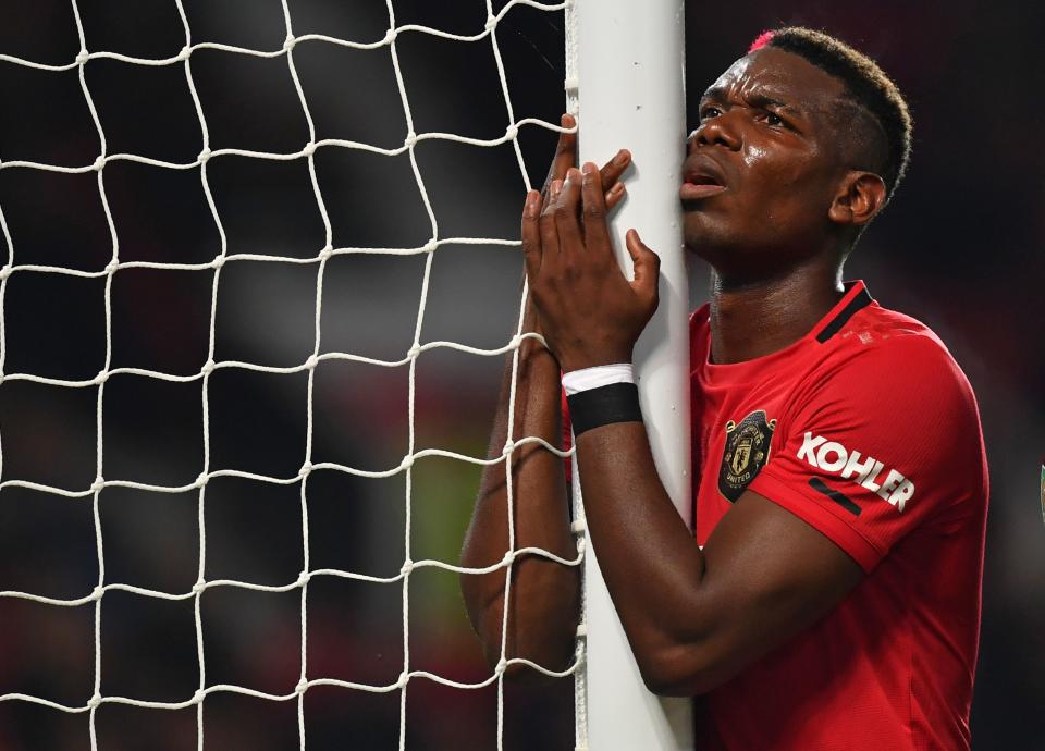 Paul Pogba and Manchester United barely got past Rochdale in the Carabao Cup. (Getty)