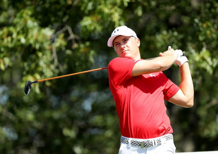 Jordan Spieth is looking to pick up a third win this season at The Barclays. (Getty Images)