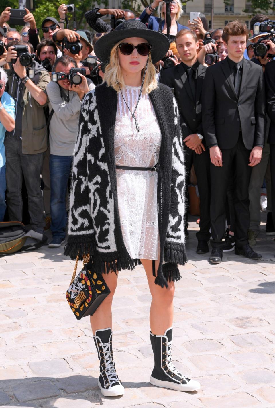 Jennifer Lawrence at the Dior show