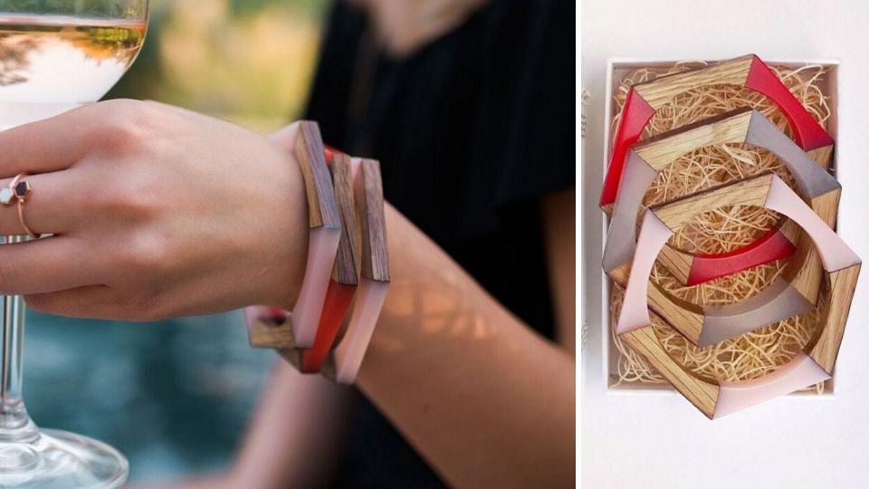 Best Wine Gifts 2021: Olive and Poppy Wine Barrel Bracelets