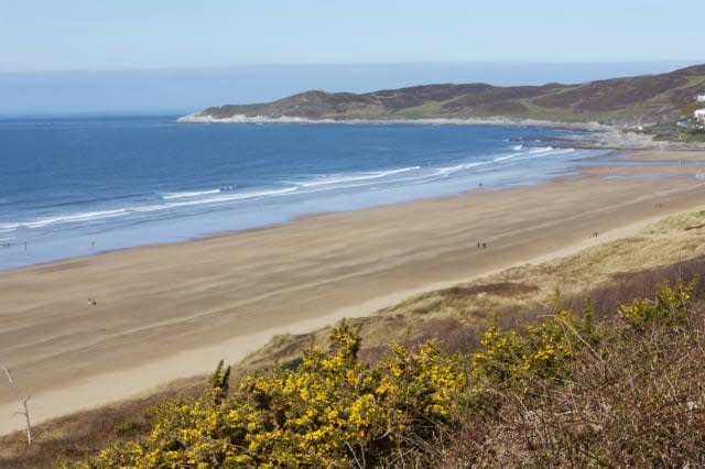 View over Woolacombe beach