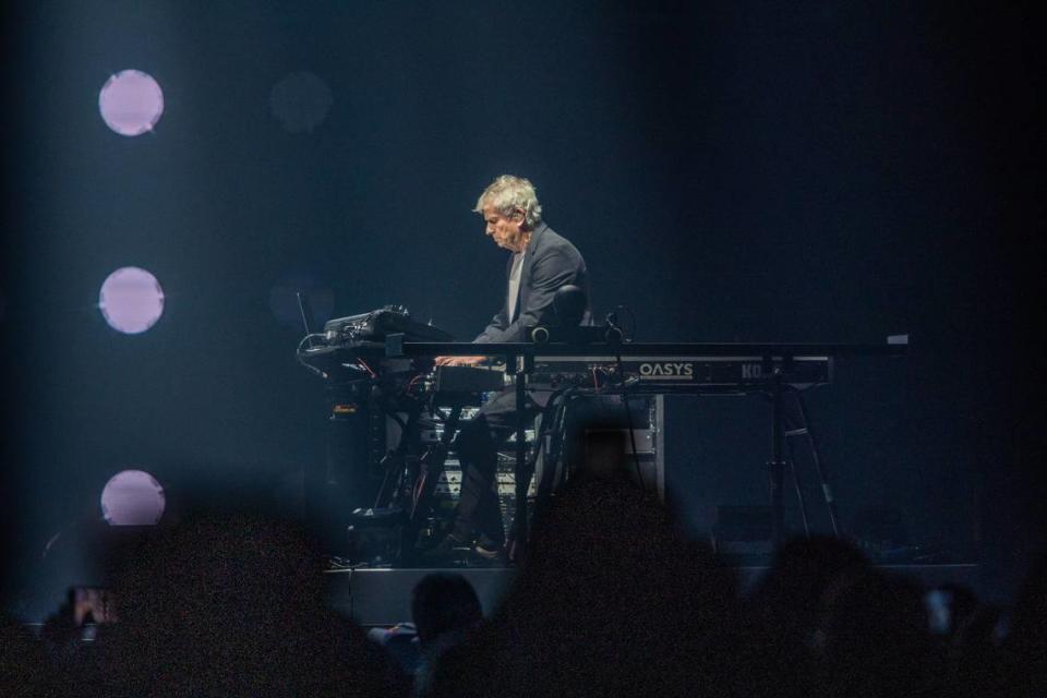 Tony Banks of Genesis performs during ÒBehind the Lines?DukeÕs EndÓ at the Spectrum Center in Charlotte, NC on Saturday, November 20, 2021.