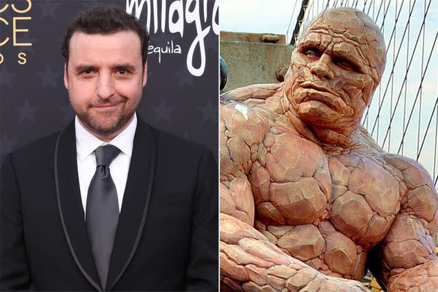 <p>Amy Sussman/WireImage; Everett Collection</p> David Krumholtz, Michael Chiklis as Ben Grimm/The Thing in 'Fantastic Four'