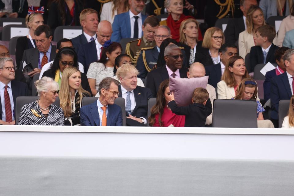 Louis was quick to make his seat more comfortable (Getty Images)