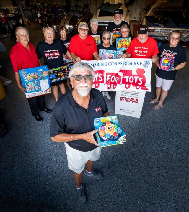 Dave Waller, a retired detective and Polk County Toys for Tots leader