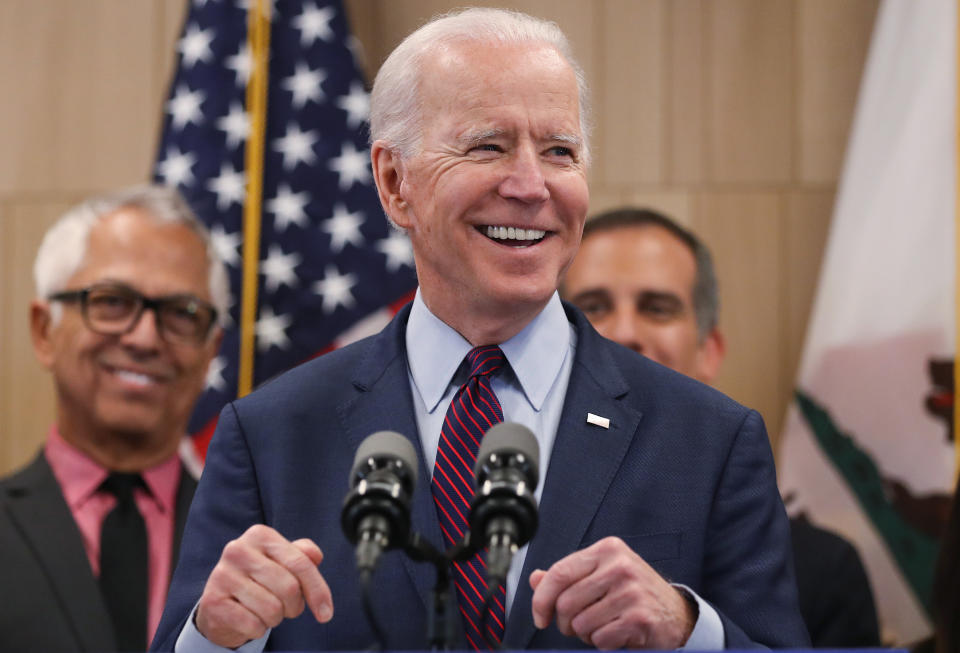 Former Vice President Joe Biden dominated most of the Democratic primaries on&nbsp; Super Tuesday. Mike Bloomberg exited the White House race on Wednesday and endorsed Biden. (Photo: Mario Tama via Getty Images)