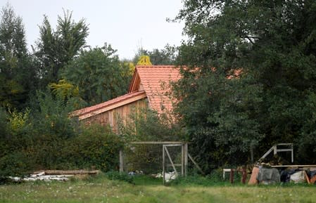 A view of a remote farm where a family spent years locked away in a cellar, according to Dutch broadcasters' reports, in Ruinerwold