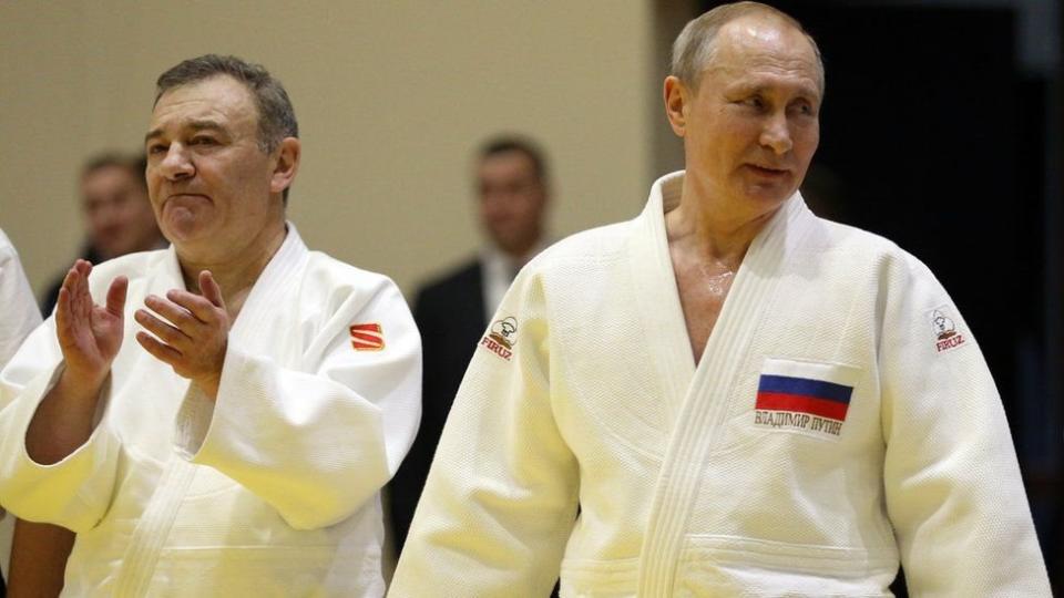 Rotenberg y Putin en Sochi