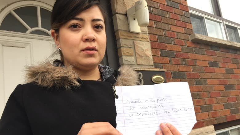 Muslim woman told to 'go back home' in note found in mailbox