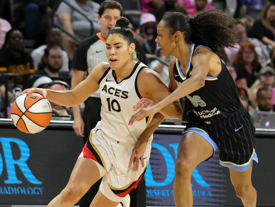 Kelsey Plum and the Las Vegas Aces are favored to win the WNBA championship. (Photo by Ethan Miller/Getty Images)