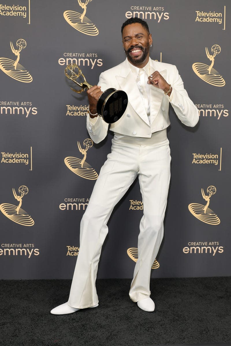 LOS ANGELES, CALIFORNIA - SEPTEMBER 04: Colman Domingo, winner of the Outstanding Guest Actor in a Drama Series award for ‘Euphoria,’ attends the 2022 Creative Arts Emmys at Microsoft Theater on September 04, 2022 in Los Angeles, California.