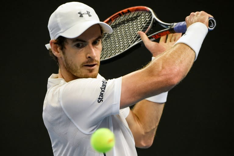 Britain's Andy Murray in action against Andreas Seppi of Italy at the China Open on October 4, 2016