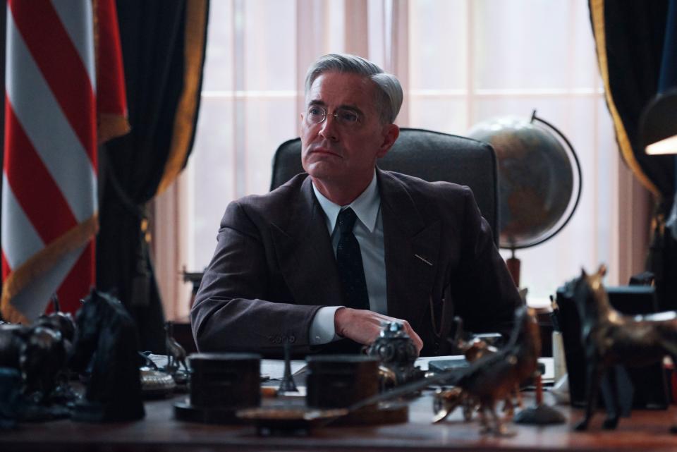 Kyle MacLachlan plays President Franklin D. Roosevelt in PBS Masterpiece's "Atlantic Crossing."