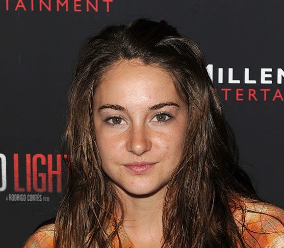 Close-up of&nbsp;Shailene smiling slightly