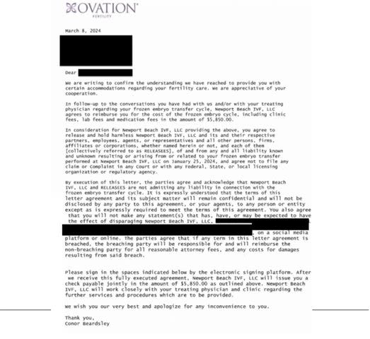 <p>Superior Court of California</p> President Conor Beardsley letter on March 8, 2024.