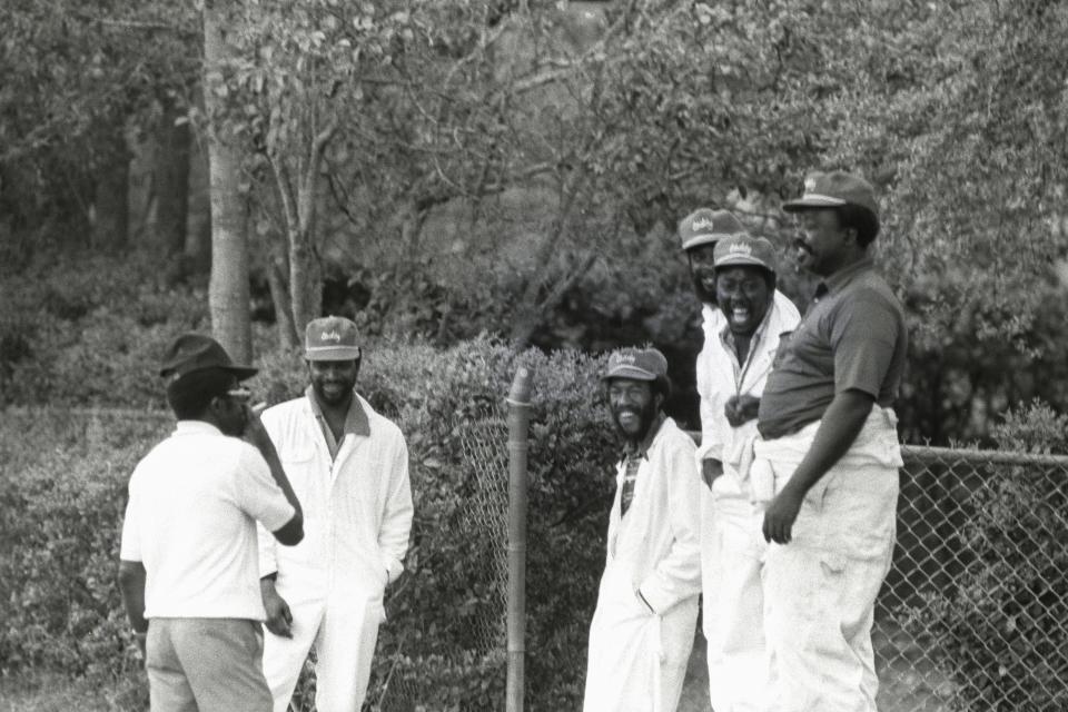 Caddies at Augusta National Golf Club