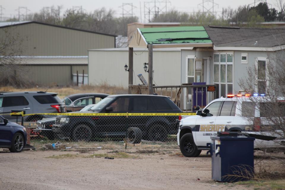 The Lubbock County Sheriff's Office investigates a shooting near 110th Street and Avenue P about 5 p.m. Monday, March 13. Deputies located 42-year-old Benjamin Veanueva here with a gunshot wound. He was transported to the hospital via EMS and remains in critical condition.