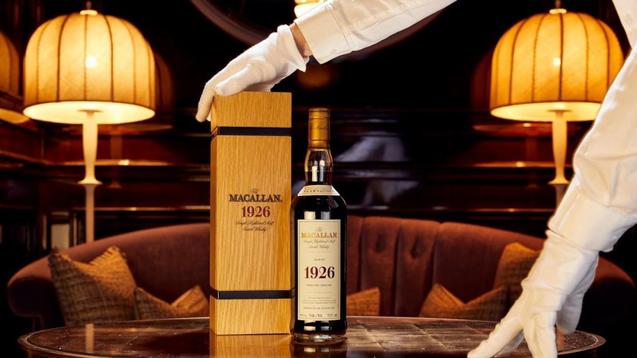 Eine Flasche mit 60-Jahre-altem Whisky der Marke «The Macallan 1926 Fine and Rare».