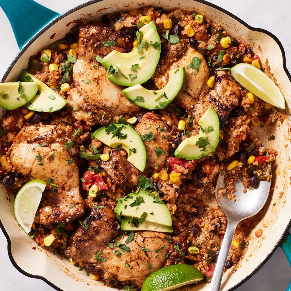 48) One Pan Chicken & Quinoa