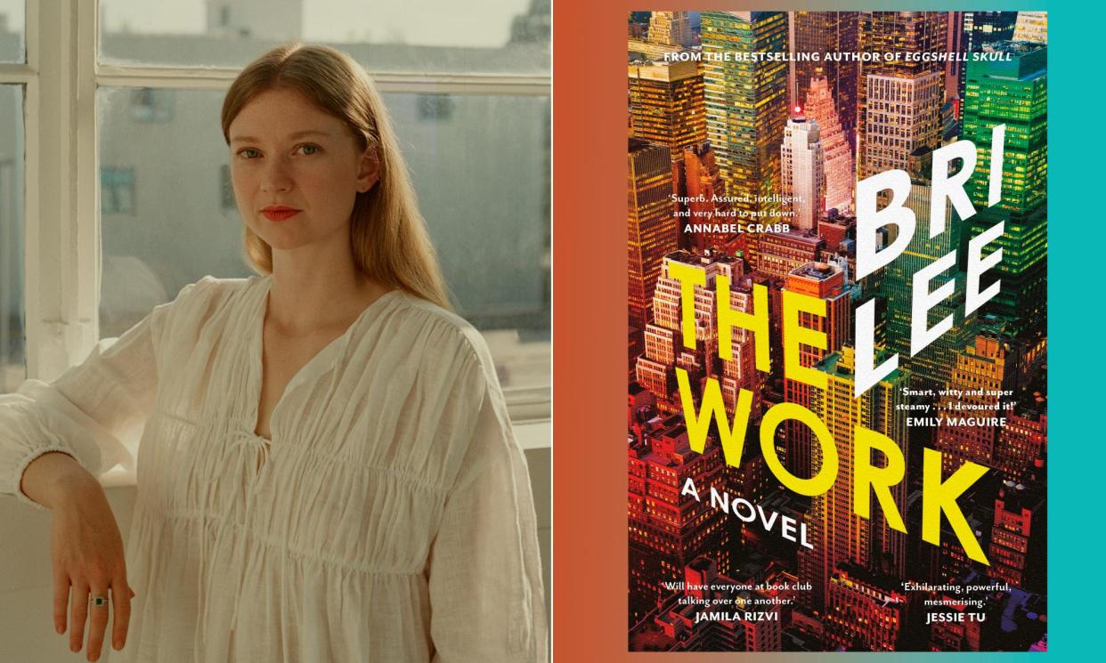 <span>‘Art isn’t the focus of The Work; Lee herself says it’s more about “real estate”’ … author Bri Lee and her debut novel The Work.</span><span>Composite: Saskia Wilson</span>