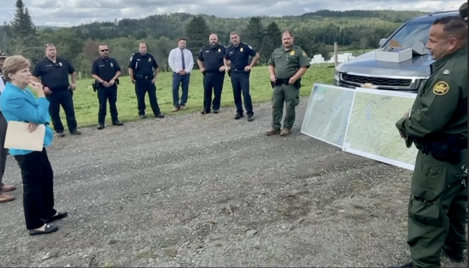 Sen. Jeanne Shaheen met with U.S. Border Patrol officials and local law enforcement in Pittsburg in September to ask about immigration enforcement challenges.