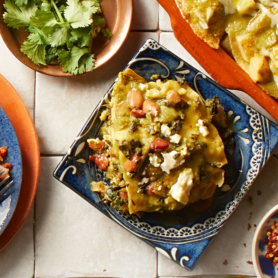 Beans & Greens Enchiladas