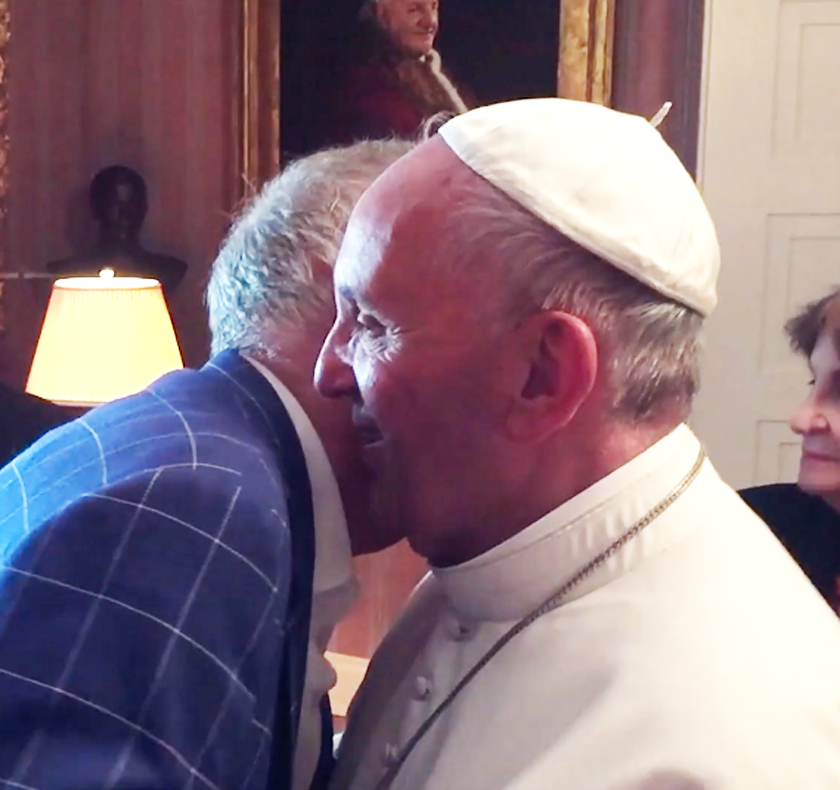 pope hug