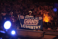 Fans show their support at Radio City Music Hall for the NFL Draft 2014 on Thursday May 8th, 2014 in New York. (Jamie Herrmann/AP Images)