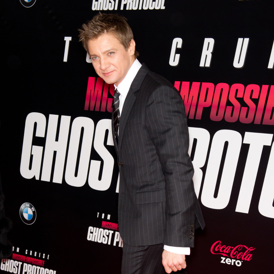 Jeremy Renner attends the US premiere for Mission: Impossible- Ghost Protocol in New York City 2011