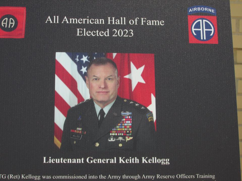 Retired Lt. Gen. Keith Kellogg was inducted into the 82nd Airborne Division's 2023 Hall of Fame during a ceremony Wednesday, May 24, 2023, at Fort Bragg.