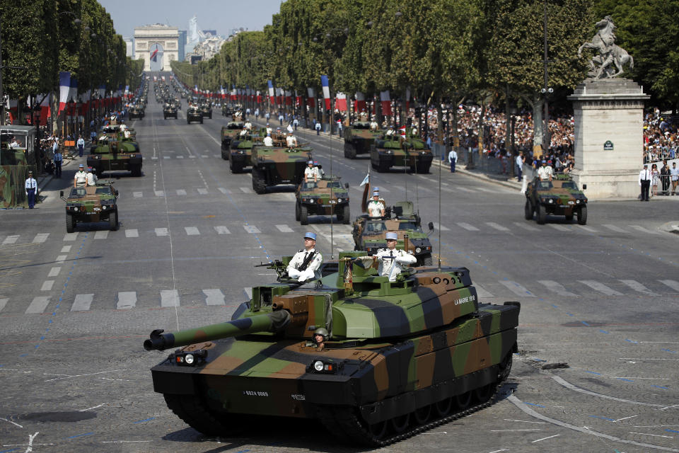 Bastille Day military parade on the Champs-Élysées in Paris