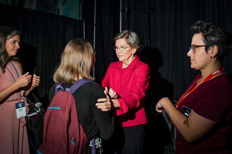 With the primaries still months away, Warren has visited 27 states and Puerto Rico and has held 128 town halls.