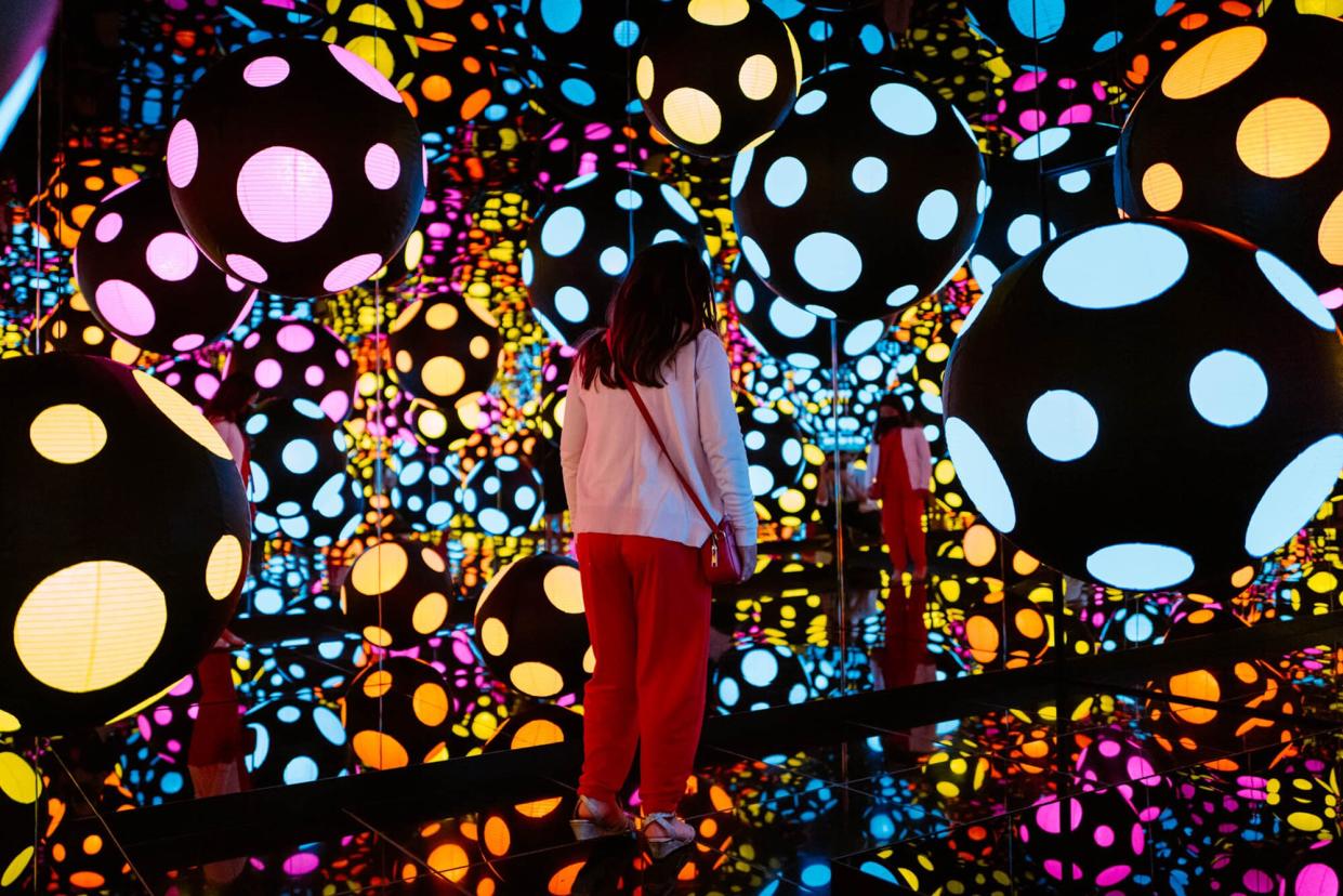 Yayoi Kusama exhibit at the Hirshhorn Museum