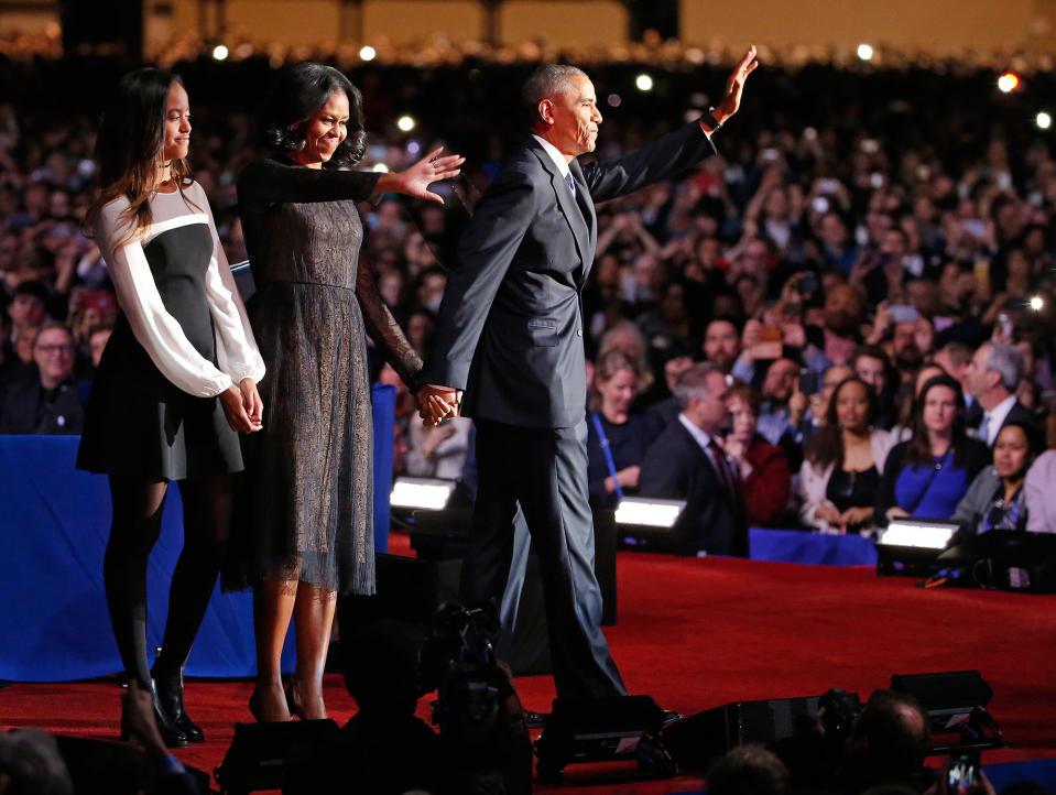 Obama bids his final farewell to the nation from his adopted hometown of Chicago